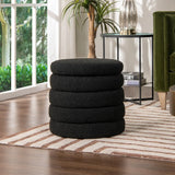 Fuji - Oversized Round Storage Ottoman - Furniture Home Direct
