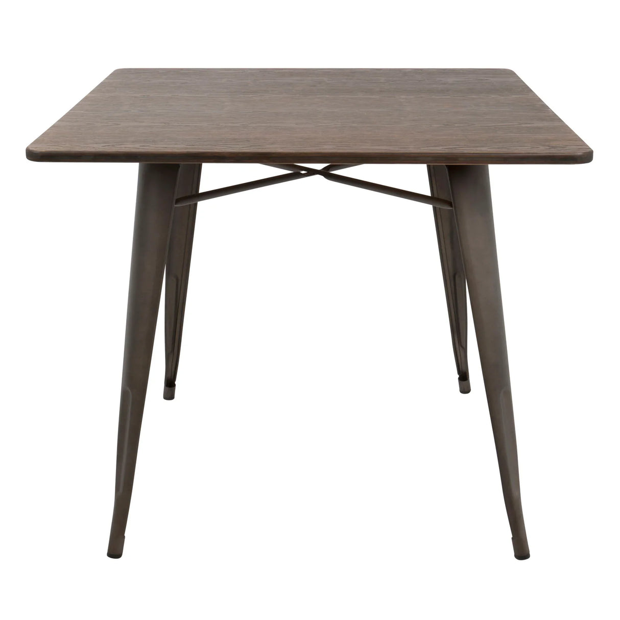 Oregon - Industrial / Farmhouse Dining Table - Espresso - Furniture Home Direct