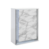 Moon - Chest With LED - White Marble - Furniture Home Direct
