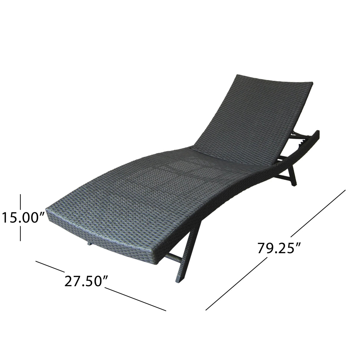 Wicker Chaise Lounge - Furniture Home Direct