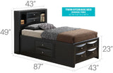 Marilla - Storage Bed With Bookcase Headboard - Furniture Home Direct