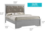 Chic Elegantly Designed Transitional Bed - Furniture Home Direct