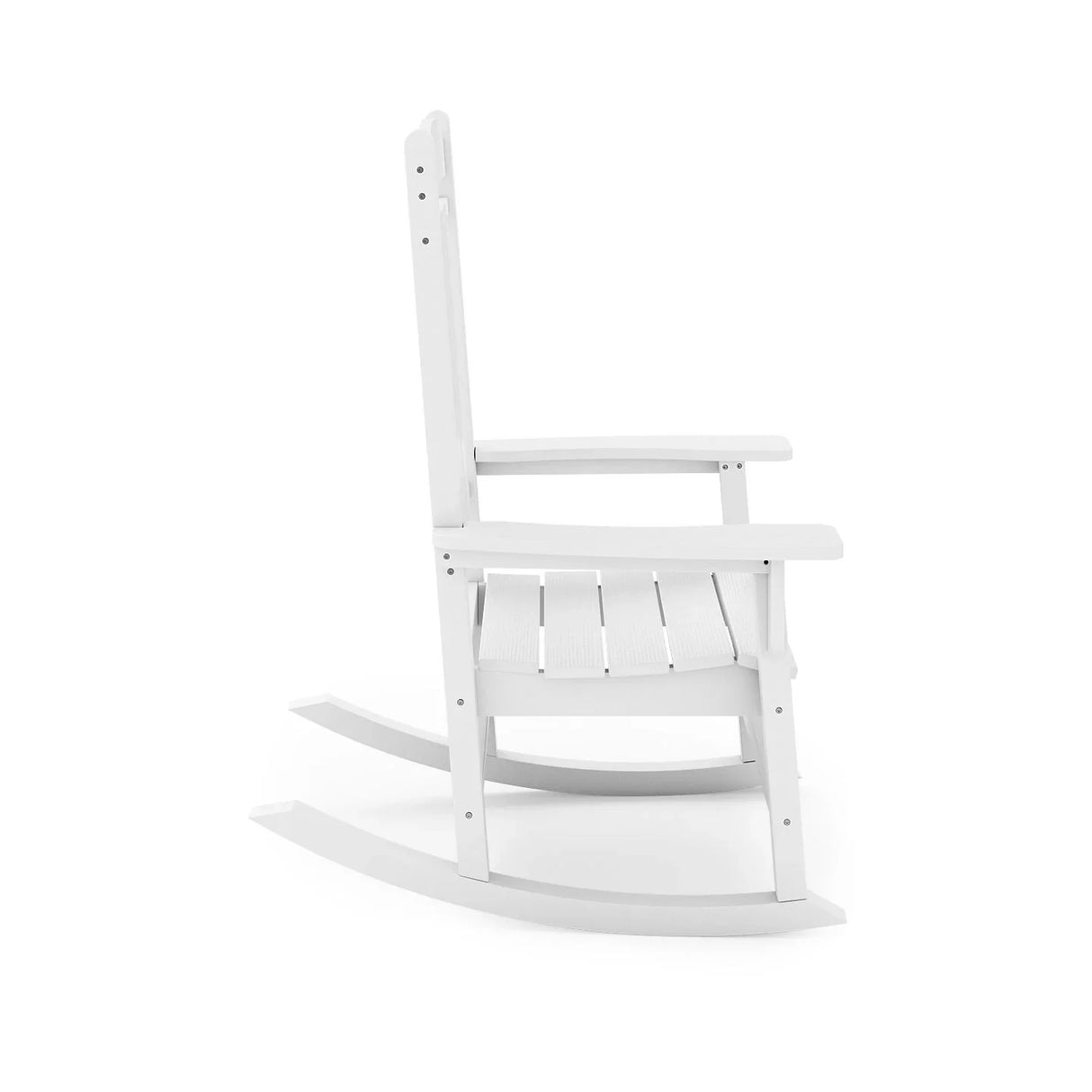 Traditional Porch Rocker Classic HDPE Poly Lumber For Porch, Patio, And Garden Comfort - Furniture Home Direct