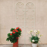 Metal Garden Trellis Rustproof Trellis For Climbing Plant Outdoor Flower Support - Furniture Home Direct
