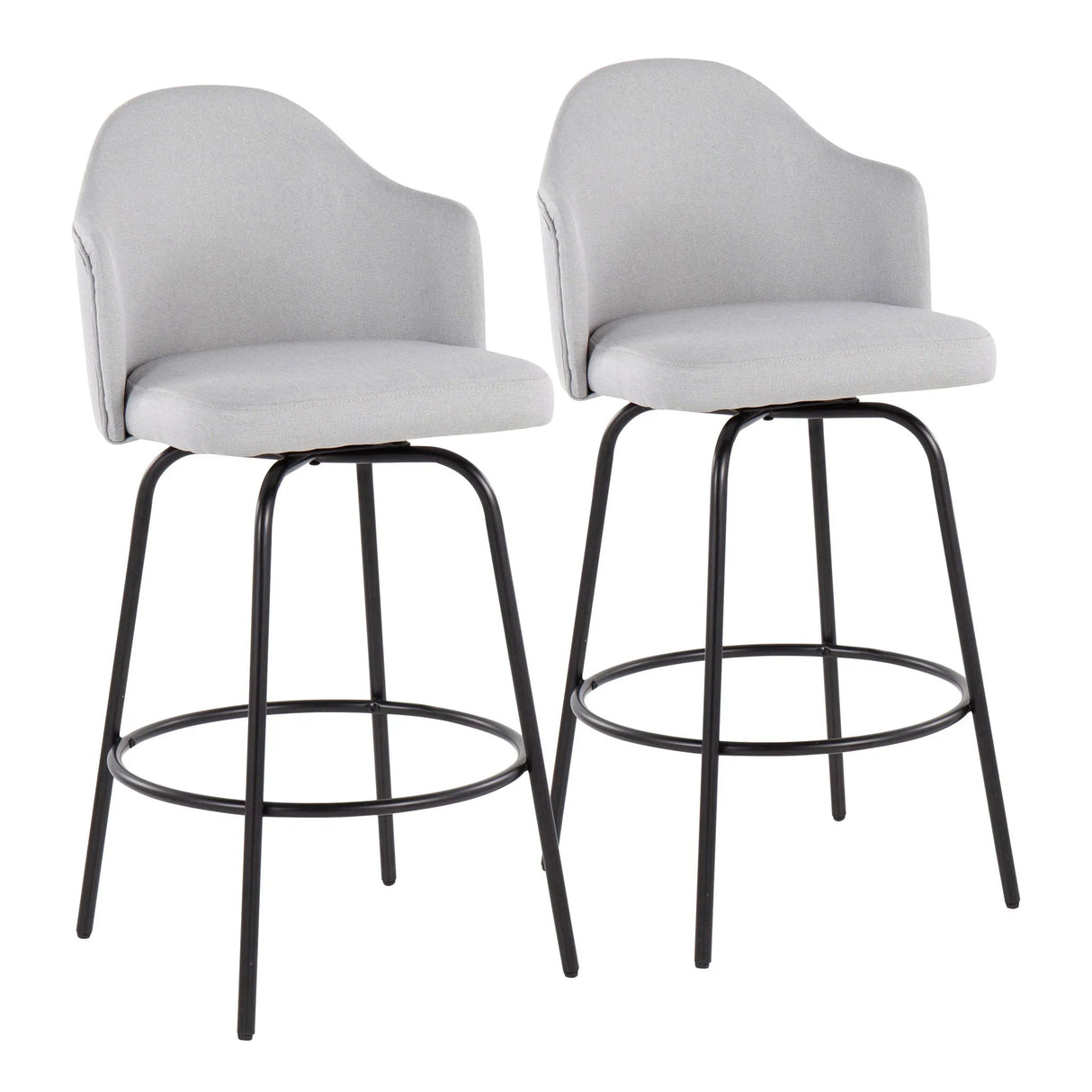 Ahoy - Contemporary Fixed Height Counter Stool (Set of 2) - Furniture Home Direct