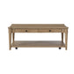 Cocktail Table With Two Storage Drawers And Casters - Furniture Home Direct