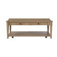 Cocktail Table With Two Storage Drawers And Casters - Furniture Home Direct