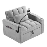 Convertible Sleeper Chair Sofa Bed Adjustable Pull Out Sleeper Chair Bed Multi-Pockets Folding Sofa Bed For Living Room Bedroom Small Space, 3 In 1 Sofa Bed - Furniture Home Direct