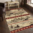 Nature's Nest - 5'3" X 7'3" Lodge Area Rug - Multi / Cream - Furniture Home Direct