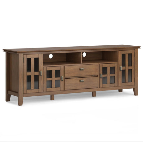 Artisan - TV Media Stand - Rustic Natural Aged Brown - Furniture Home Direct