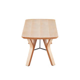 Folia - Mid-Century Modern Bench - Natural - Furniture Home Direct