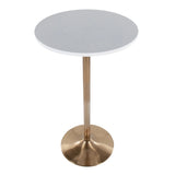 Pebble - Contemporary & Glam Adjustable Dining / Bar Table - Furniture Home Direct