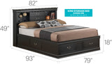 Louis Phillipe - Bookcase Storage Bed - Furniture Home Direct