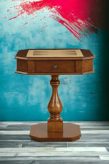 Bishop - Reversible Chess Checker Game Table With Game Tray (Chess Fingures Not Included) - Furniture Home Direct