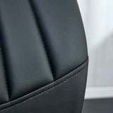 Dining Chairs with PU Upholstery and Metal Legs Black - Furniture Home Direct