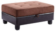 Stylish Storage Contemporary Ottoman - Furniture Home Direct