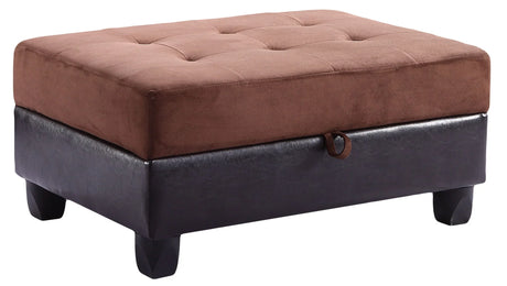 Stylish Storage Contemporary Ottoman - Furniture Home Direct