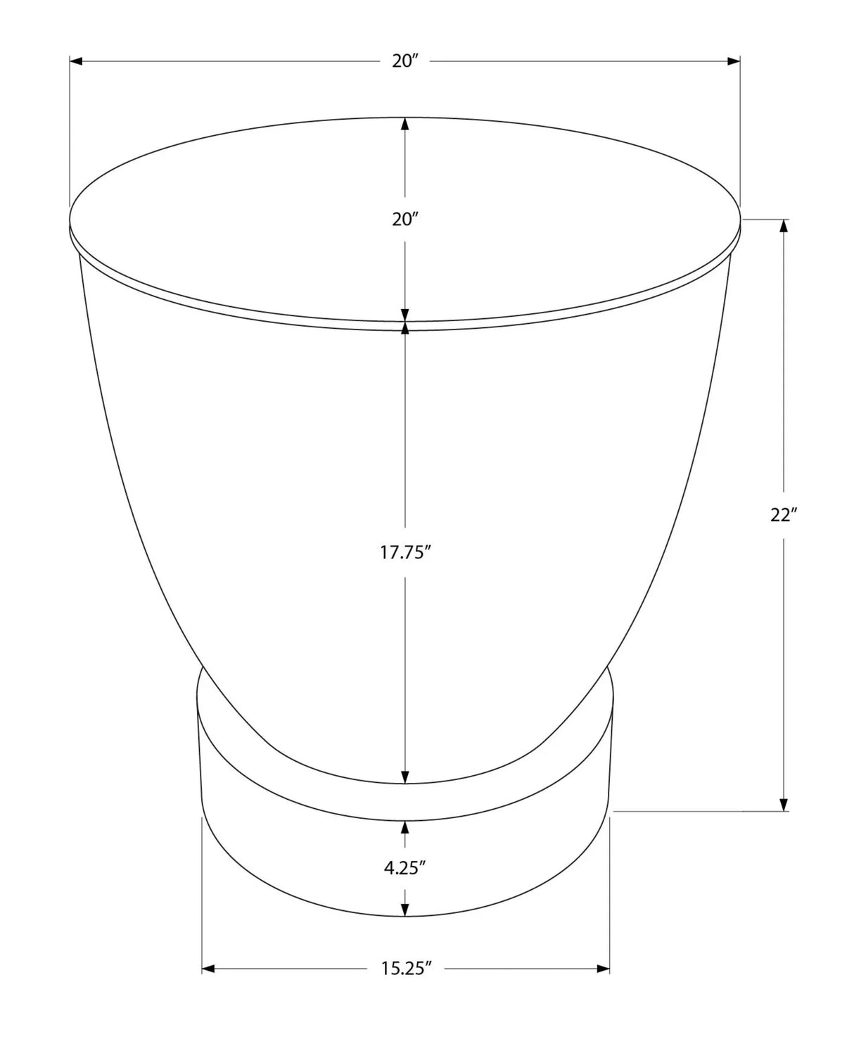 Drum Accent Side Table, Contemporary & Modern Design - Furniture Home Direct