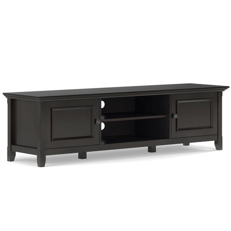 Amherst - Low TV Media Stand - Hickory Brown - Furniture Home Direct