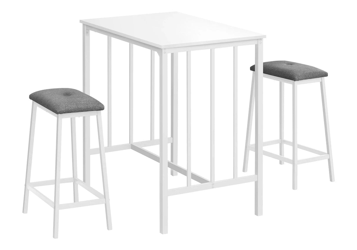 3 Pieces Dining Set, Counter Height, Rectangular, Small, Contemporary & Modern - Furniture Home Direct