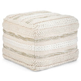Sommer - Handcrafted Square Pouf - Furniture Home Direct