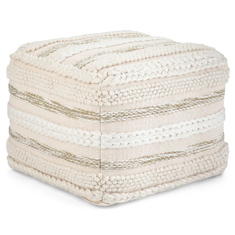 Sommer - Handcrafted Square Pouf - Furniture Home Direct