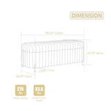 Flip Top Storage Bench With Metal Legs - Furniture Home Direct