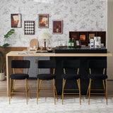 Modern Teddy Fabric Upholstered Bar Stools - Furniture Home Direct