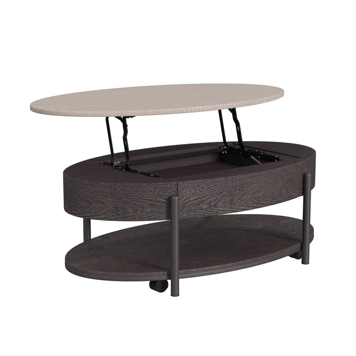 Nica - 2 Piece Occasional Table Set - White / Dark Espresso