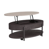 Nica - 2 Piece Occasional Table Set - White / Dark Espresso