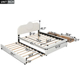 Queen Bed Upholstered Platform With Storage Drawers White - Furniture Home Direct