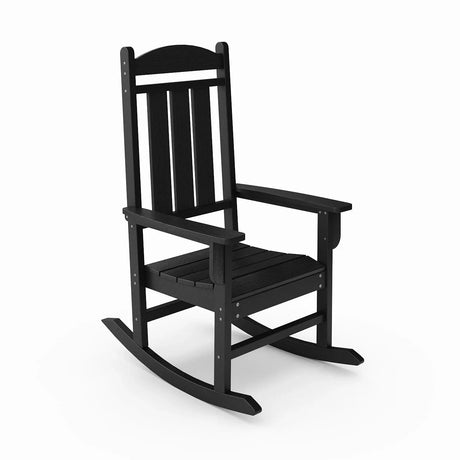 Traditional Porch Rocker Classic HDPE Poly Lumber For Porch, Patio, And Garden Comfort - Furniture Home Direct