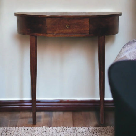 Backless Mounted Console - Brown - Furniture Home Direct