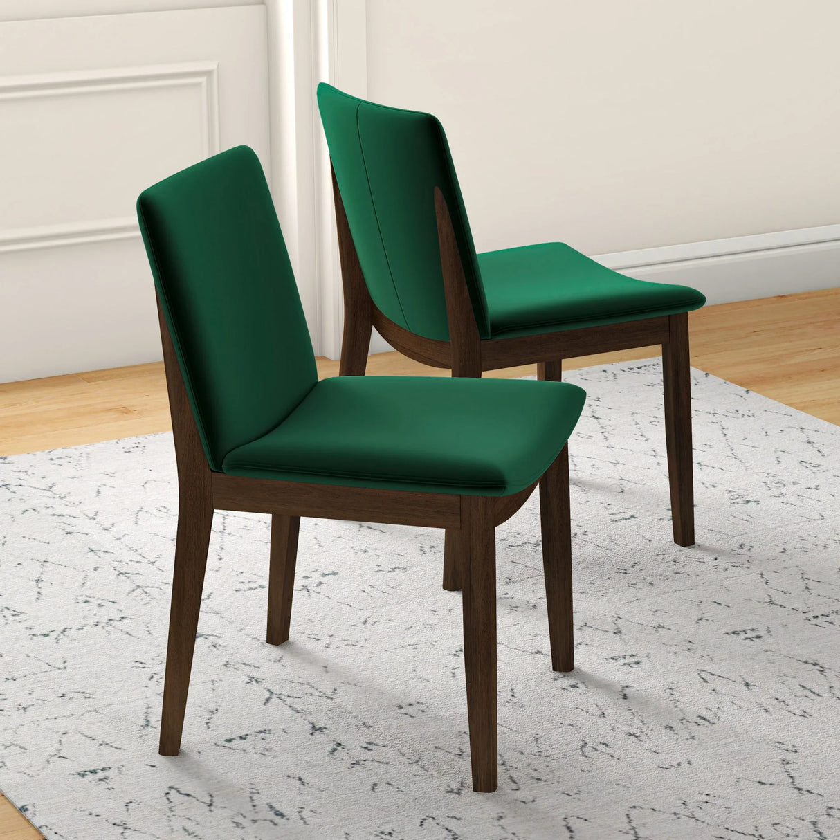 Laura - Mid-Century Modern Solid Wood Dining Chair (Set of 2) - Furniture Home Direct