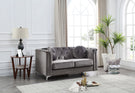 Stylish Sloped Arm Loveseat - Furniture Home Direct
