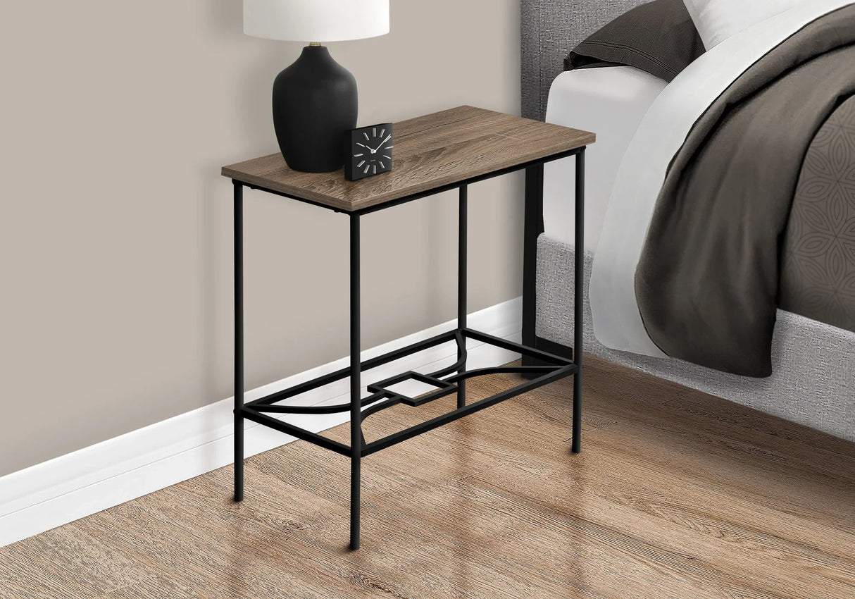 Accent Side Table, Narrow, Small, 2 Tier, Elegant Design - Furniture Home Direct