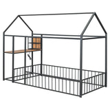 House Frame With Desk, Shelves, Power Outlets And USB Ports - Furniture Home Direct