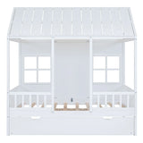 House Bed With Twin Size Trundle, Daybed - Furniture Home Direct