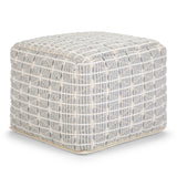 Noreen - Upholstered Square Pouf - Furniture Home Direct