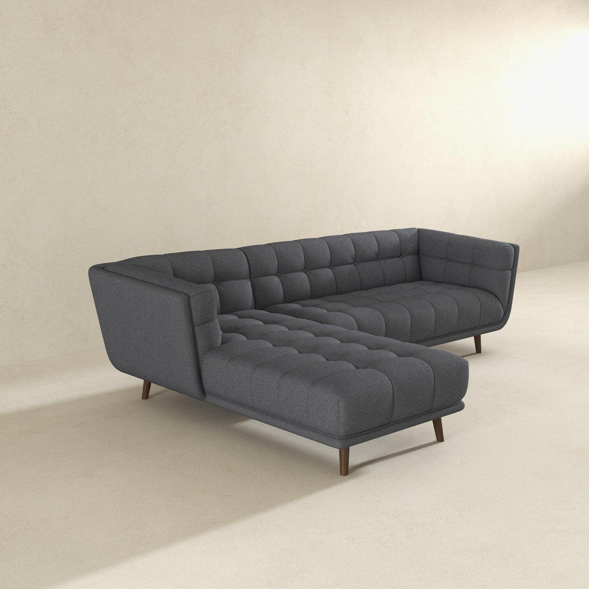Addison - L Shape Sectional Sofa Tufted - Furniture Home Direct