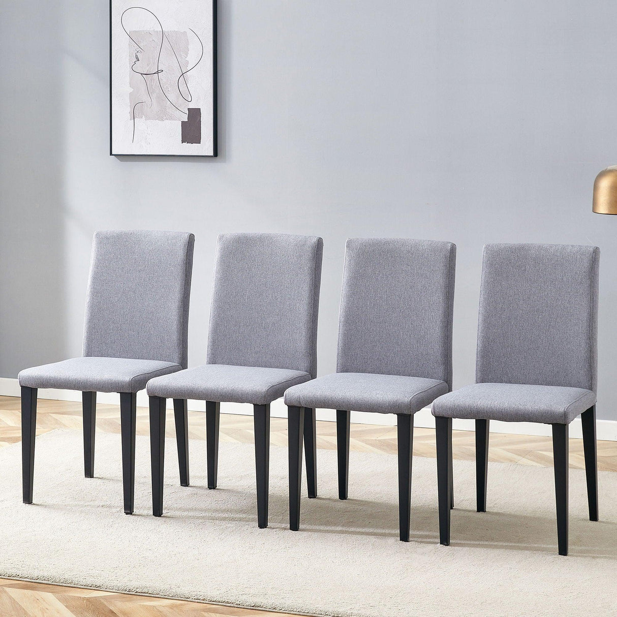 Versatile Dining Chairs With Comfortable Design And Metal Legs - Furniture Home Direct