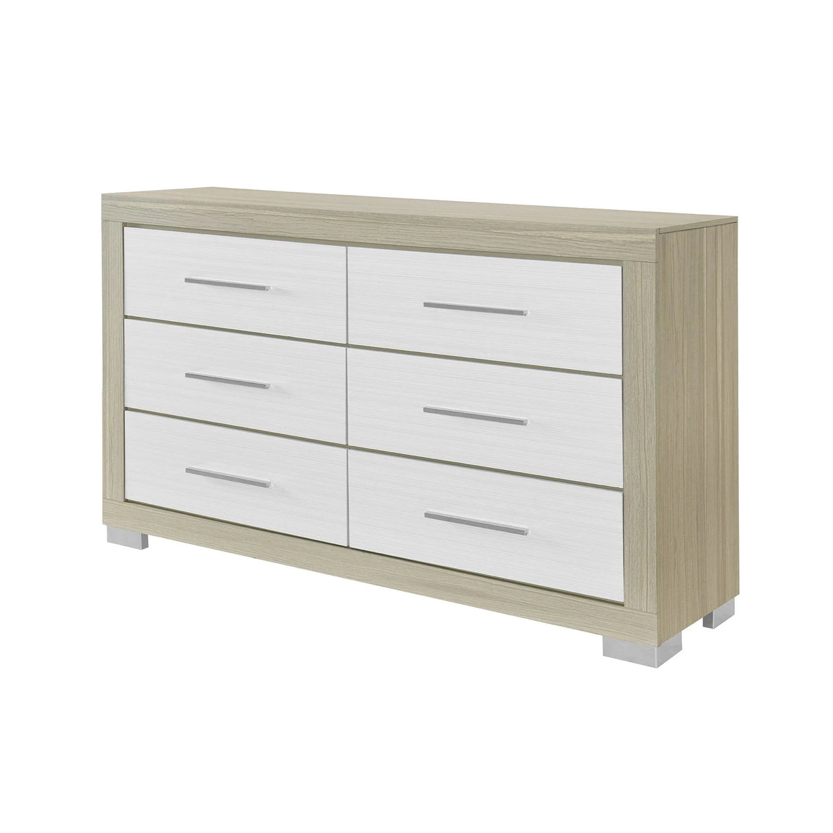 Elsa - 2 Toned And Dresser With Bar Handle And Construction - Furniture Home Direct
