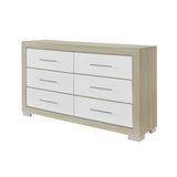 Elsa - 2 Toned And Dresser With Bar Handle And Construction - Furniture Home Direct