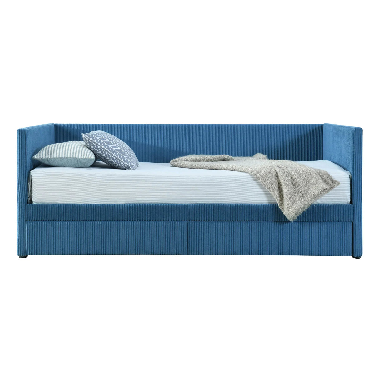 Corduroy Daybed With Two Drawers And Wood Slat - Furniture Home Direct