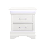 Charlston - Nightstand With LED - Furniture Home Direct
