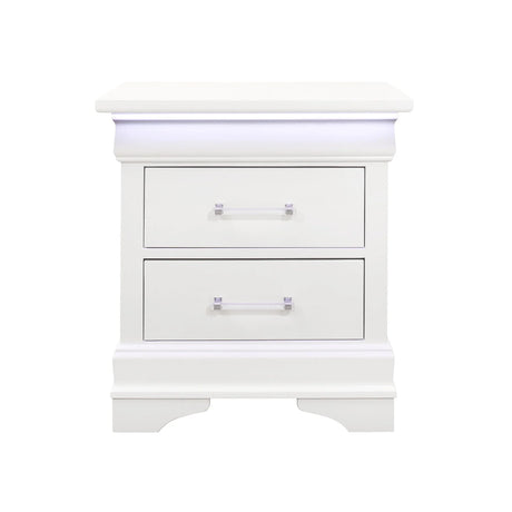 Charlston - Nightstand With LED - Furniture Home Direct