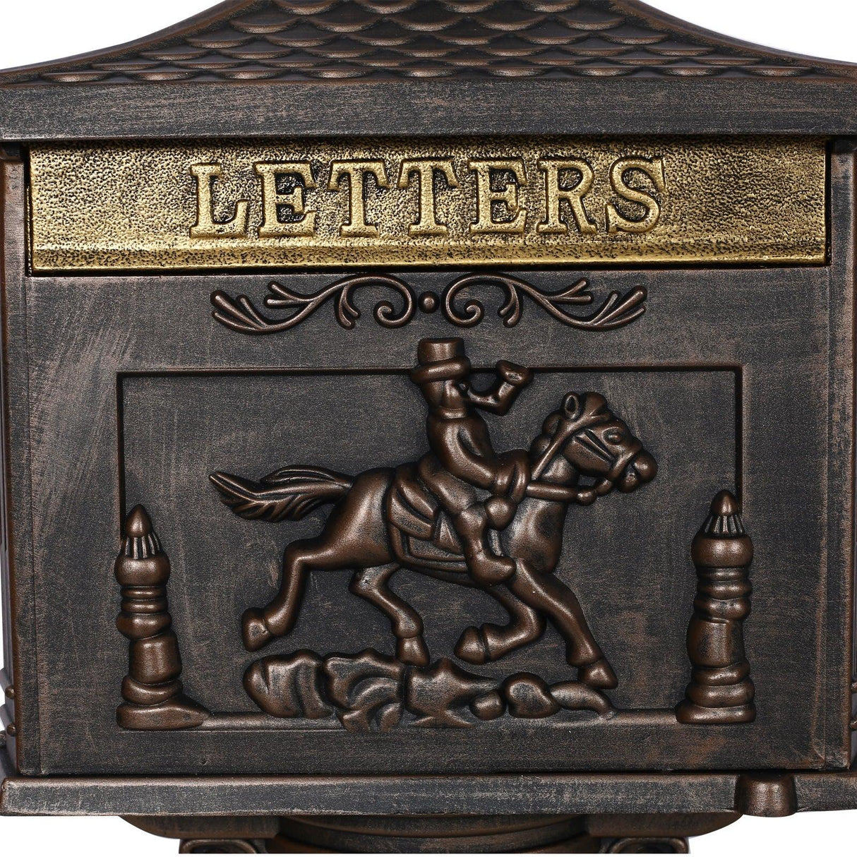 Cast Aluminum Mail Box, Postal Box, Mailbox - Furniture Home Direct