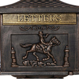Cast Aluminum Mail Box, Postal Box, Mailbox - Furniture Home Direct