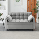 Modern Velvet Sofa, Sofa Pull-Out Bed, Small Love Seat Casual Sofa With Back, With Pillow, Pockets, Living Room Furniture, 3 In 1 Convertible Sleep Sofa Bed - Furniture Home Direct