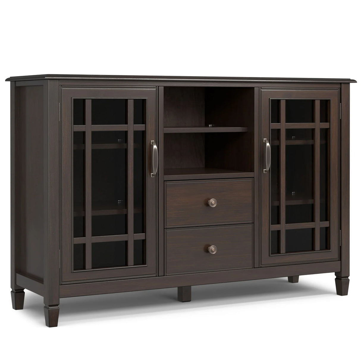 Connaught - Tall TV Stand - Brown - Furniture Home Direct